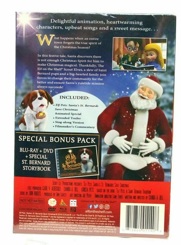 Elf Pets Santa's St. Bernards Save Christmas Blu-ray with Storybook - Foto 2 di 2
