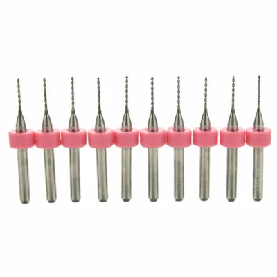 Carbide PCB 0.8mm 3.175mm Shank Tungsten Steel x 10 pcs CNC/PCB Engraving Bit