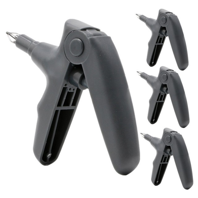 4 Pcs Dental Orthodontic Ligature Gun Dispenser for Elastic Ligature