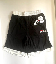 NWT Fila Mesh Basketball Shorts - Black and White - Boys Size L 14/16