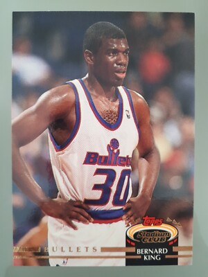 1992-93 Topps Stadium Club Bernard King #158 Washington Bullets B NBA Basketball