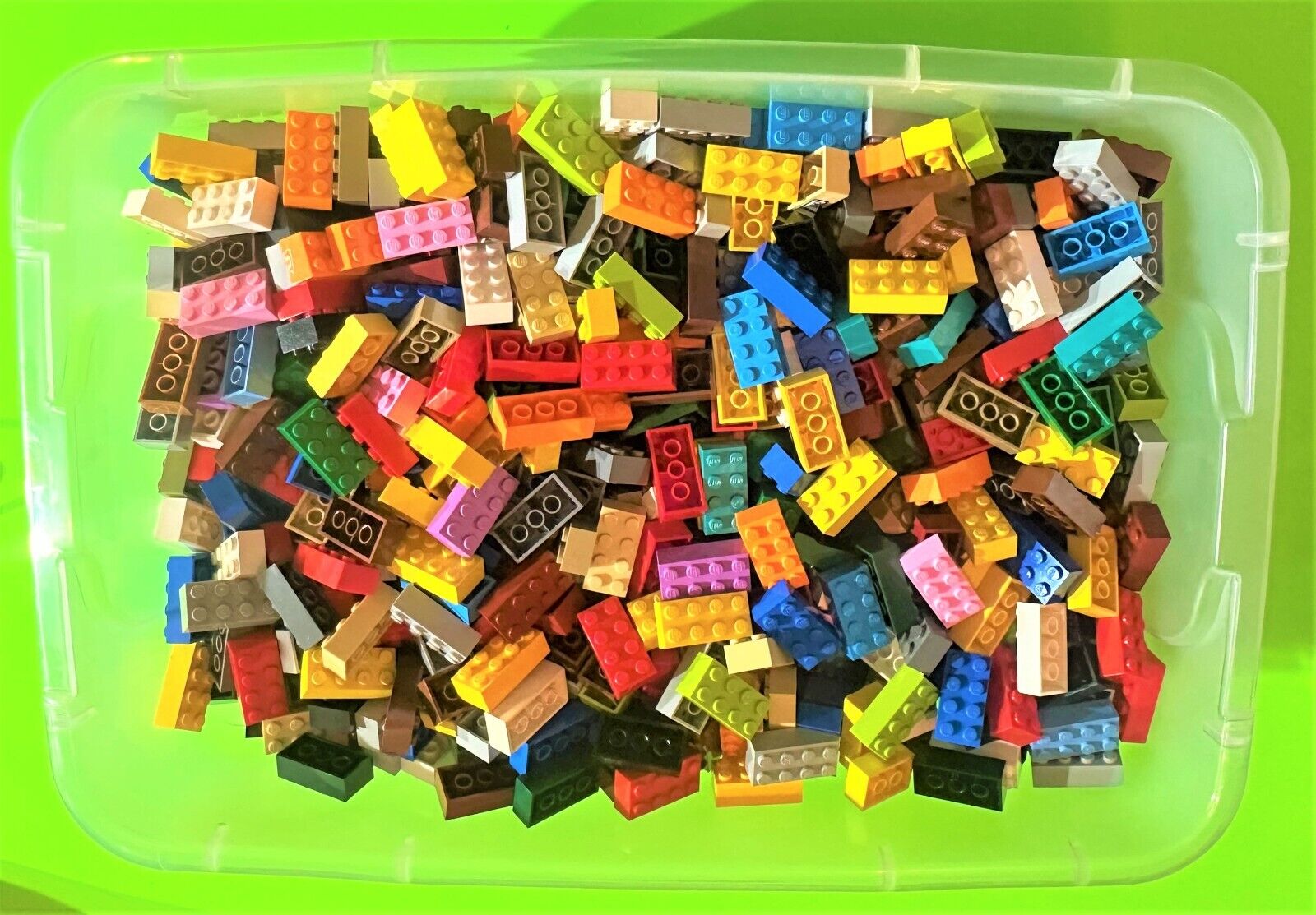 LEGO - All 2x4 Bricks - Assorted Colors Basic Building Blocks Classic Bulk  Pound