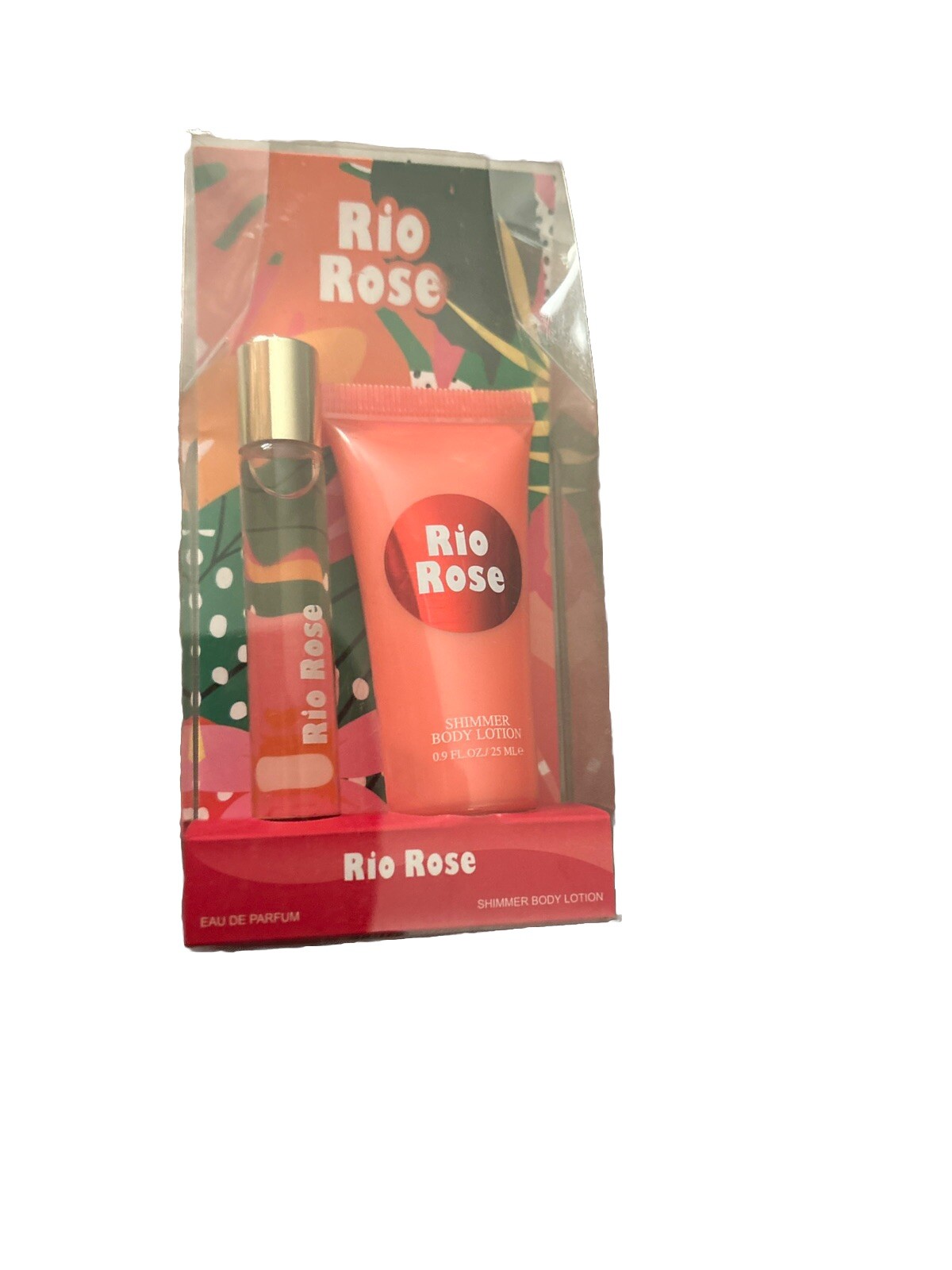 Rio Rose Fragrance Set with Eau De Parfum and Body Lotion 0.9oz