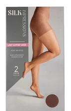 Silk Impressions Light Support Sheer 2-pack/Cocoa/40 Denier/3XL