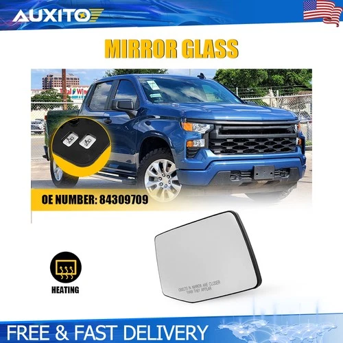 For 2020-2024 GMC Sierra 2500 HD 3500 HD Passenger Side Heated View Mirror Glass