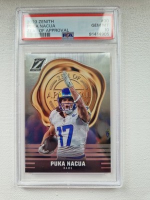 2023 Zenith Puka Nacua Zeal of Approval PSA 10 RC #30 