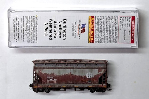 Microtrenes MTL 09244590 Burlington N Santa BNSF 406020 FW desgastados de fábrica | Zustand: New