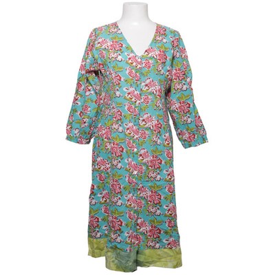 Handprint Dream Apparel, Kleid, Größe: L, Blau/Pink/Grün, Baumwolle, Blumen #mlR