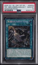 2020 YU-GI-OH! PHRA-PHANTOM RAGE 1ST ED TRI-BRIGADE AIRBORNE ASSAULT PSA 10