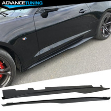 Fits 16-24 Chevy Camaro Zl1 Style Side Skirts Extension Rocker Panels Unpainted Fits 16-24 Chevy Camaro Zl1 Style Side Skirts Extension Rocker Panels Unpainted