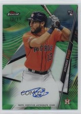 2020 Topps Finest Green Wave Refractor /99 Abraham Toro #FA-AT Auto x5u
