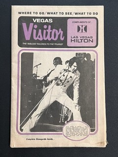 Elvis December 1975 Las Vegas Hilton Magazine / Direct From Memphis