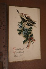 tolle alte patriotische Karte - Fahne - Deutschland, Deutschland 