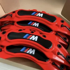 4 PCS Red M Style Brake Caliper Covers for BMW – Universal Fit Front & Rear Set
