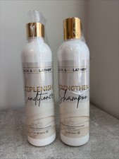 Bask  Lather Strengthen Shampoo  Replenish Conditioner 8 Oz Each,FREE Shipping