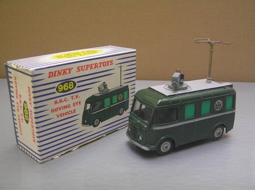 Dinky Toys 968 - BBC TV Roving Eye, Camion Vintage Métal, Collection UK