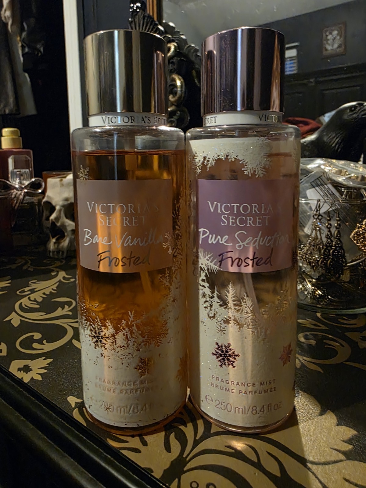 Bare Vanilla Frosted and Pure Seduction Frosted Fragrance Mist Rare Discontinued