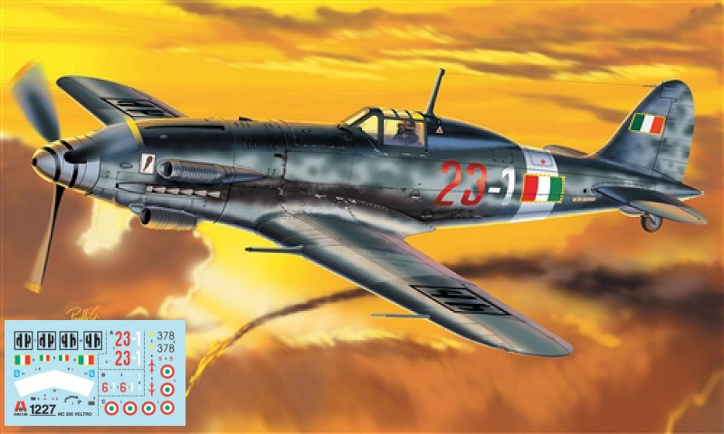 ITALERI 1/72 KIT AEREO MC205 VELTRO MODELLISMO MODELLINO STATICO