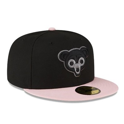 Brand New 59FIFTY Baseball Cap - MLB Chicago Cubs Blush Fitted Hat -Black & Pink