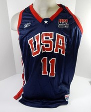 2003-04 Team USA Basketball #11 Game Issued Navy Jersey 22 DP57946