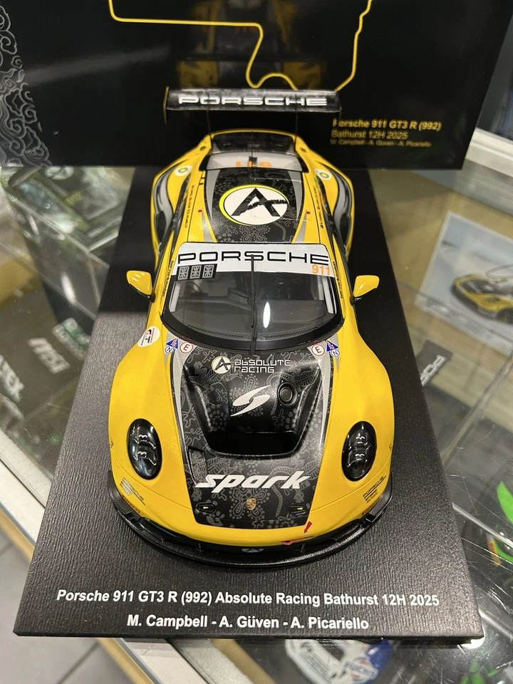 1:18 Porsche 911 GT3 R #911 Absolute Racing 2025 Bathurst 12 Hour Matt Campbell - Image 3 of 4