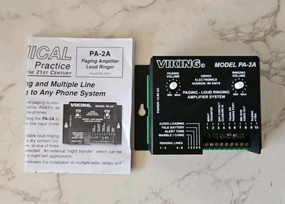 Viking PA-2A Paging Ringer Amplifier w/ power supply ^^^