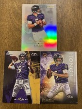 (3) Joe Flacco 2015 Topps Valor Honor & Fire Silver + Tribute Lot Combine Ship