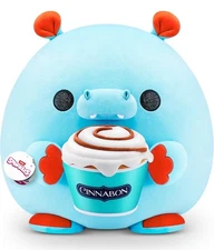 NEW ZURU SNACKLES Hugh Cinnabon Hippo 14" Plush