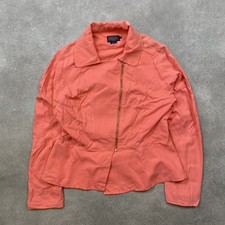 Pendleton Jacket Women's Medium Vintage Full Zip Outdoor Blazer Jacket, Orange