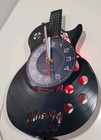 Electric Guitar Vinyl Record Wall Clock Music Instrument Decor Gift  LED lights — photo 5