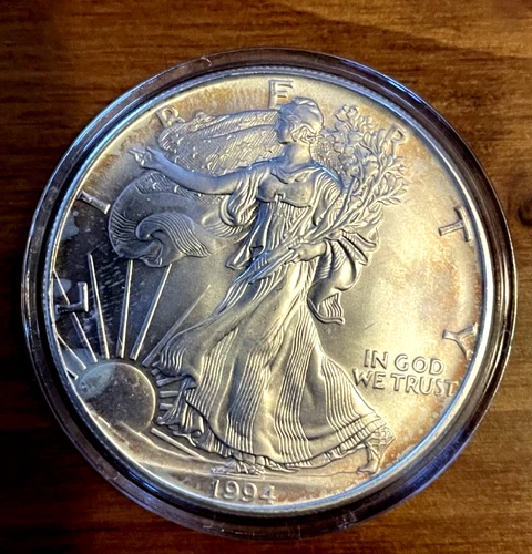 1994-American Eagle-1 oz 0.999 silver-BU in capsule
