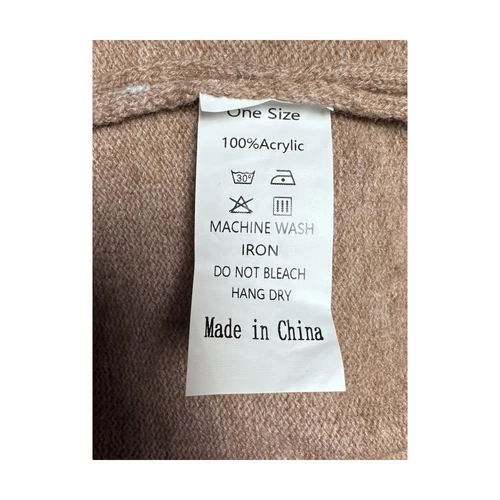 Camisa Women's Live Simply Beige Cardigan One Size Machine Washable - Picture 8 of 9