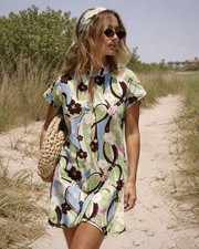 RARE RIXO “Lolita” Wildcard Mini Dress Limited-Edition Print US 6 Small