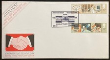GB 1982 Info Tech FDC, National Electronics Centre Pmk UNADDRESSED (E67)