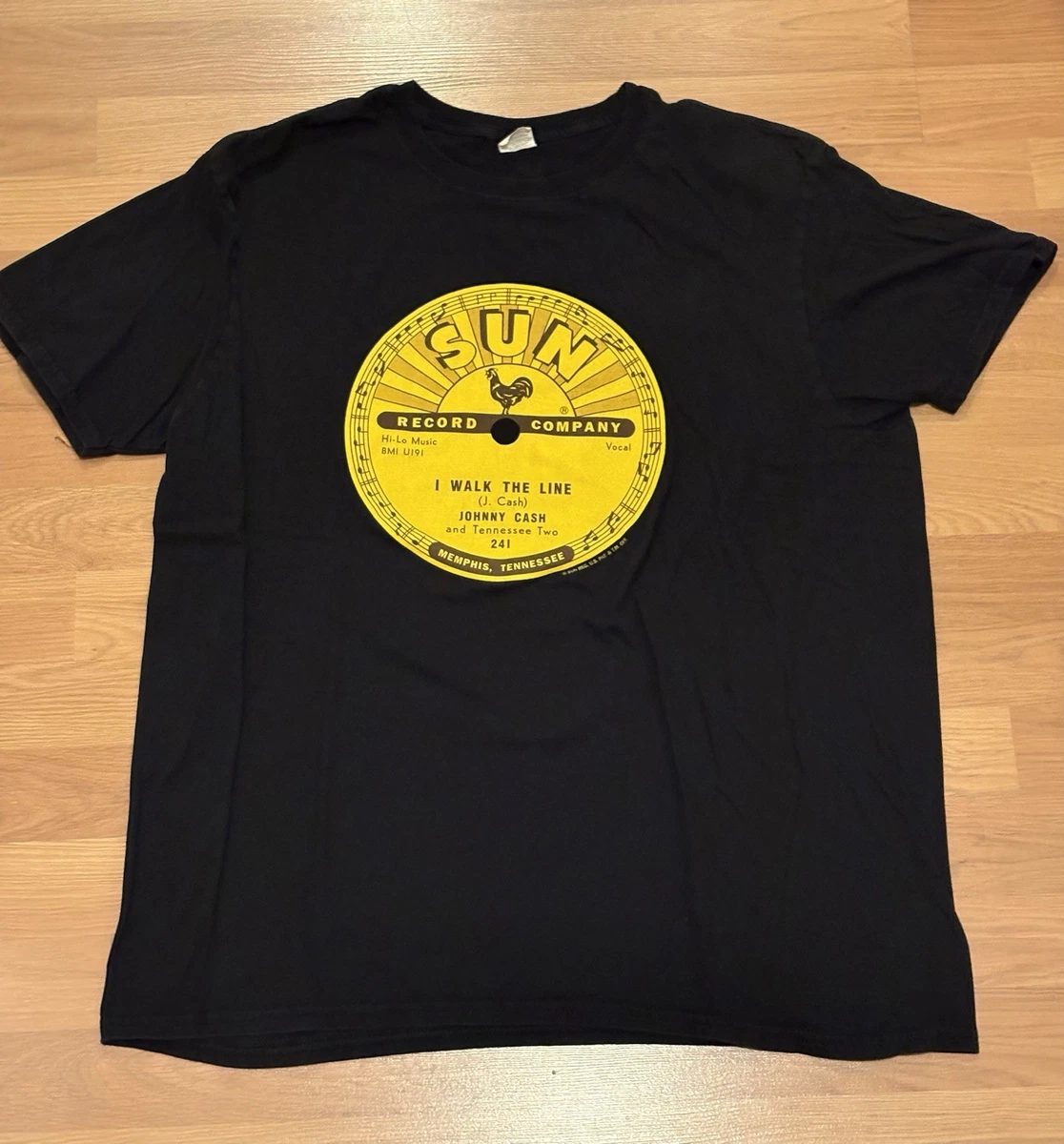 T-shirt SUN Records Lindy Hop – Steady Clothing, Noir, Taille L Homme, Neuf Avec étiquettes