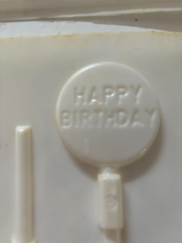 LorAnn Lollipop Sheet Mold for High heat Hard Candy set of 4 Flag Bear Birthday - Picture 4 of 11
