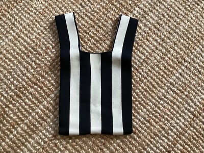 Sac à Main Coréen Noir Et Beige - Neuf Sans étiquette, Coton Mixte, Soirée