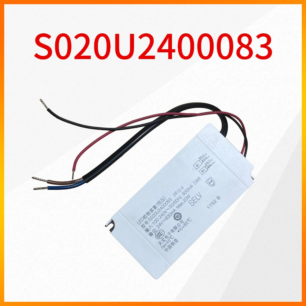 LED Power Supply S020U2400083 Input 100V-240V600mA OUTPUT 24V830mA