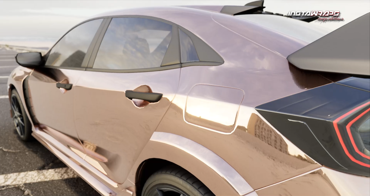 Avery Dennison SF100 Conform Chrome Rose Gold Flexible Vinyl Car