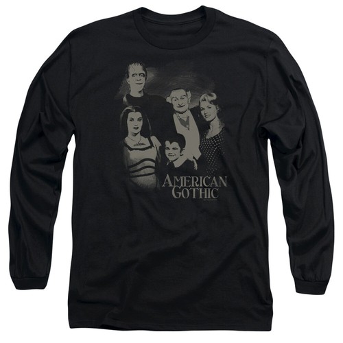The Munsters American Gothic Licensed Adult T-Shirt - Picture 12 of 15