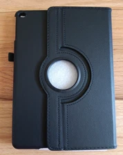 For iPad Case 9.7 inch 360 Degrees Rotating PU Leather Cover Black #754