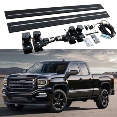 2PCS Electric Side Step Deployable Running Boards Fits For GMC Sierra 2014-2018