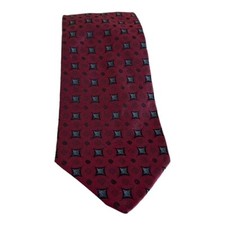Zianetti Italian Silk Collection Men's Neck Tie Geometric USA Made 64" L 4" W