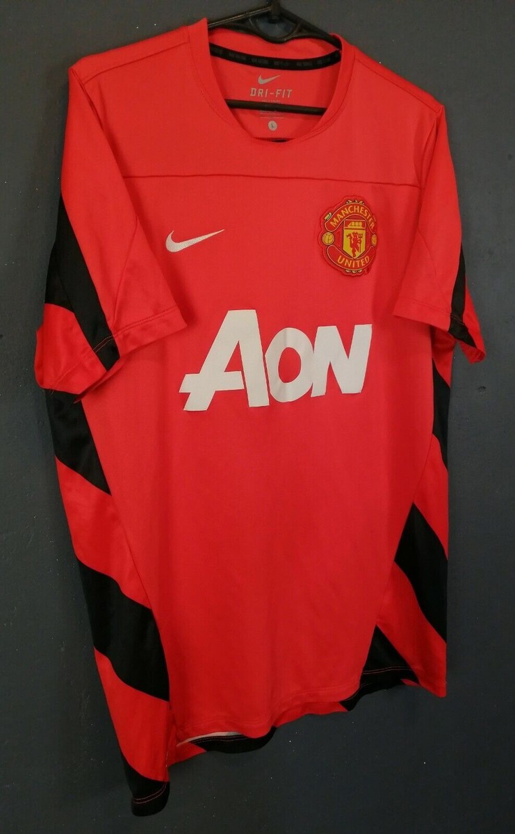 MEN'S NIKE MANCHESTER UNITED TRAINING FOOTBALL SOCCER SHIRT JERSEY
