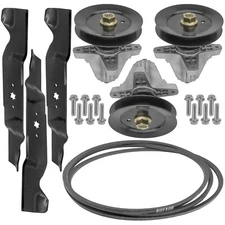 Deck Spindles Blades Belt Kit for Cub Cadet RZTS54KW RZT-S54 KW 54" Deck