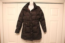 Laundry Shelli Segal Womens Black Winter Parka Jacket Coat Small Very Nice