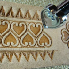 Leather Stamping Tool - O85 Heart Geometric Stamp