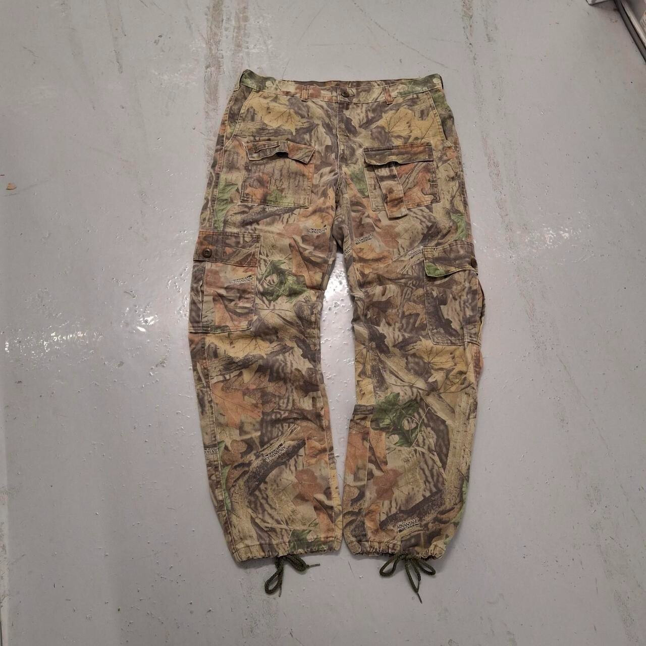 Vintage camo pants cargo pants baggy front pocket rar… - Gem