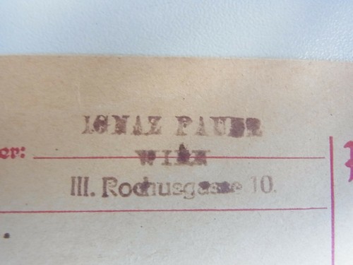 Schriftsteller Ignaz PAUER (1859-1921): Eh. Postkarte WIEN 1919 an Zeitung - Bild 3 von 7