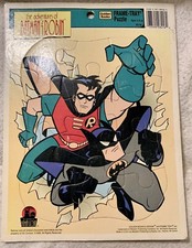 Adventures of Batman and Robin 1995 Golden Books Frame Tray Puzzle